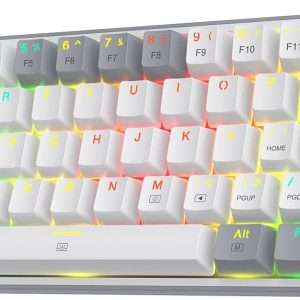 Redragon K617 Fizz 60% Mechanical Keyboard Grey
